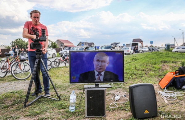 Путин полностью завладел телеэфиром