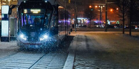 Сбой произошел в движении трамваев на шоссе Энтузиастов в Москве