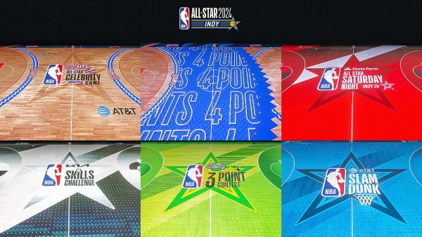 Какая красотища нас ждет на Матче всех звезд НБА! 😍 Светодиодный экран вместо паркета – будущее игры?